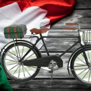 modellino bicicletta da passeggio vintage vendibile anche singolarmente misure 29.5x8x15.5 in resina e metallo Bazaritalia Dal 2004 al servizio del cliente