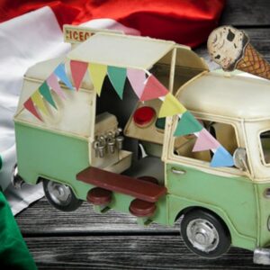 camioncino dei gelati vintage vendibile anche singolarmente misure cm 28x15.5x18 Bazaritalia Dal 2004 al servizio del cliente…fornitura gadget e souvenir personalizzati per negozianti