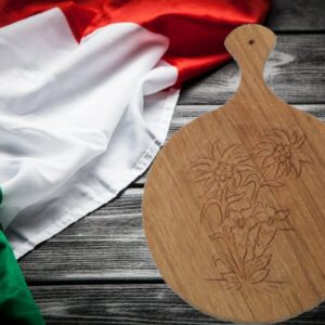 tagliere intarsiato in legno per polenta diam 30cm